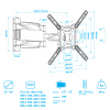 Настенный кронштейн для LED/LCD телевизоров ARM MEDIA COBRA-40 BLACK 