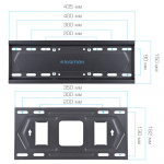 Настенный кронштейн для LED/LCD телевизоров KROMAX PIXIS-L-2 BLACK 