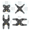 Настенный кронштейн для LED/LCD телевизоров ARM MEDIA MARS-7 BLACK 