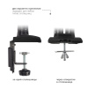 Настольный кронштейн для мониторов KROMAX OFFICE-9 BLACK 