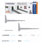 Настенный кронштейн для СВЧ KROMAX MICRO-4 NEW SILVER