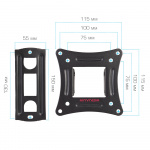 Настенный кронштейн для LED/LCD телевизоров ARM MEDIA LCD-104 BLACK 