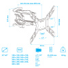 Кронштейн для LED/LCD телевизоров Arm media COBRA-45 new BLACK 