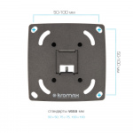 Настенный кронштейн для LED/LCD телевизоров KROMAX OPTIMA-100 BLACK 