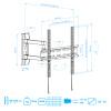 Настенный кронштейн для LED/LCD телевизоров ARM MEDIA LCD-414 BLACK 