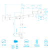 Настольный кронштейн для мониторов ARM MEDIA LCD-T04 BLACK 