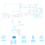 Настольный кронштейн для мониторов ARM MEDIA LCD-T04 BLACK 