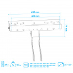 Настенный кронштейн для LED/LCD телевизоров VLK TRENTO-21 BLACK 