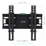 Настенный кронштейн для LED/LCD телевизоров VLK TRENTO-38 BLACK 