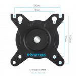 Настольный кронштейн для мониторов KROMAX OFFICE-16 BLACK 