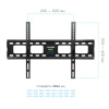 Кронштейн для LED/LCD телевизоров Tuarex OLIMP-411 BLACK 