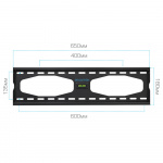 Настенный кронштейн для LED/LCD телевизоров KROMAX STAR-22 GREY TITAN 