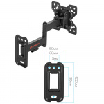Настенный кронштейн для LED/LCD телевизоров ARM MEDIA MARS-6 BLACK 