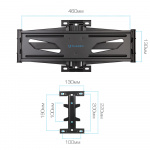 Настенный кронштейн для LED/LCD телевизоров TUAREX ALTA-408 BLACK 