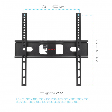 Кронштейн для LED/LCD телевизоров Arm media PT-15 BLACK 