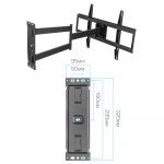 Настенный кронштейн для LED/LCD телевизоров ARM MEDIA PARAMOUNT-75 BLACK 