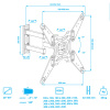 Настенный кронштейн для LED/LCD телевизоров ARM MEDIA LCD-405 BLACK 