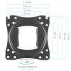 Настенный кронштейн для LED/LCD телевизоров VLK TRENTO-51 BLACK 