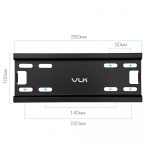 Настенный кронштейн для LED/LCD телевизоров VLK TRENTO-37 BLACK 