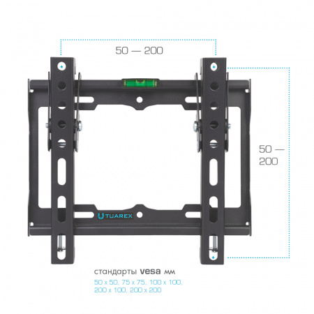 Настенный кронштейн для LED/LCD телевизоров TUAREX OLIMP-116 BLACK 