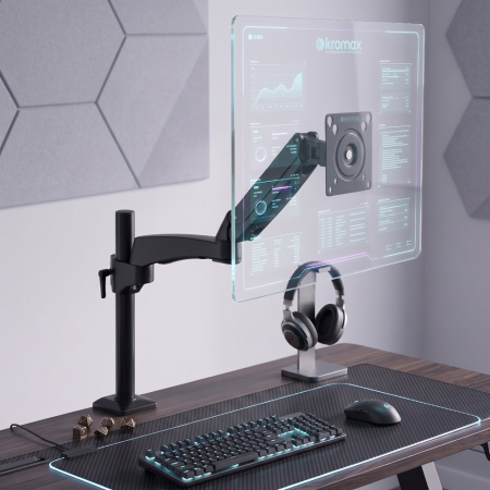 Настольный кронштейн для мониторов KROMAX OFFICE-11 BLACK 