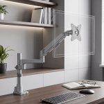 Настольный кронштейн для мониторов VLK TRENTO-94 SILVER 