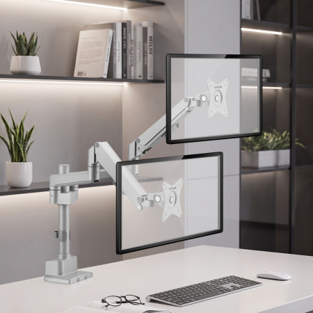 Настольный кронштейн для мониторов VLK TRENTO-95 SILVER 
