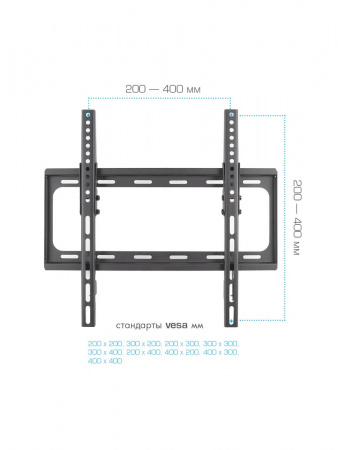 Настенный кронштейн для LED/LCD телевизоров TUAREX OLIMP-314 BLACK 