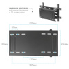Настенный кронштейн для LED/LCD телевизоров KROMAX GALACTIC-60 BLACK 