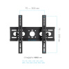 Настенный кронштейн для LED/LCD телевизоров TUAREX OLIMP-416 BLACK 