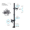 Настольный кронштейн для мониторов KROMAX OFFICE-31 BLACK 