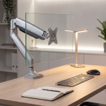 Настольный кронштейн для мониторов KROMAX OFFICE-21 SILVER 
