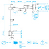 Настольный кронштейн для мониторов ARM MEDIA LCD-T03 BLACK 