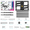 Настенный кронштейн для LED/LCD телевизоров KROMAX ATLANTIS-85 BLACK 