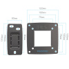 Настенный кронштейн для LED/LCD телевизоров KROMAX OPTIMA-102 BLACK 