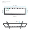 Настенный кронштейн для LED/LCD телевизоров TUAREX OLIMP-312 BLACK 