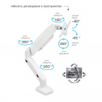 Настольный кронштейн для мониторов ARM MEDIA LCD-T21w WHITE 