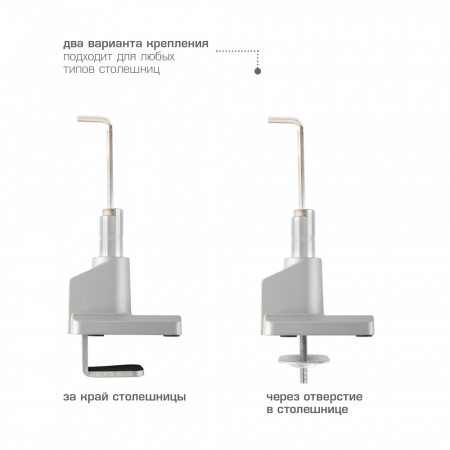 Настольный кронштейн для мониторов ARM MEDIA LCD-T35 SILVER 
