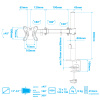 Настольный кронштейн для мониторов ARM MEDIA LCD-T12 BLACK 