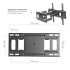 Настенный кронштейн для LED/LCD телевизоров ARM MEDIA PT-16 NEW BLACK 