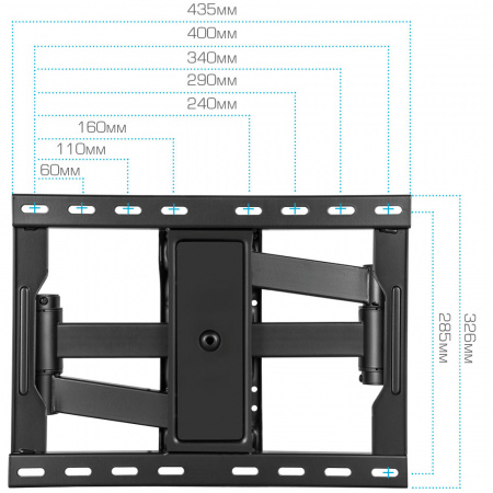 Настенный кронштейн для LED/LCD телевизоров KROMAX ATLANTIS-85 BLACK 