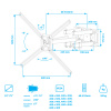 Настенный кронштейн для LED/LCD телевизоров KROMAX CORBEL-9 GREY TITAN 