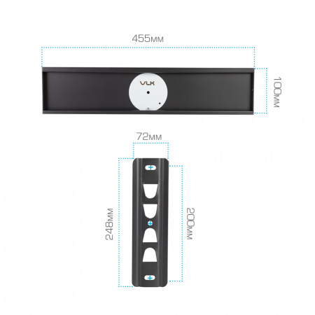 Настенный кронштейн для LED/LCD телевизоров VLK TRENTO-24 BLACK 