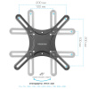 Настенный кронштейн для LED/LCD телевизоров KROMAX CORBEL-4 BLACK 